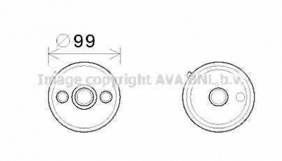 AVA QUALITY COOLING vw3358 -  Масляный радиатор, автоматическая коробка передач